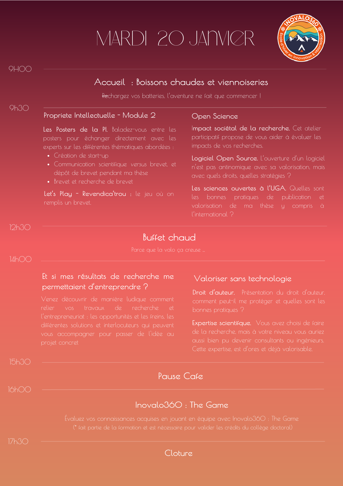 Programme 2ème jour 